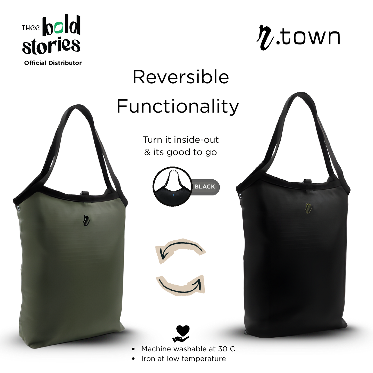 Reversible "Concorde" Tote Bag