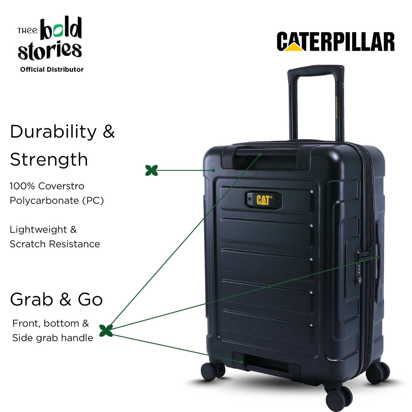 Stealth Hard Case Trolley (Medium)